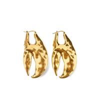 Jacquemus hammered-effect earrings - Gold OS