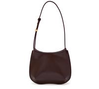 Jacquemus Le Petit Bisou Glossed Leather Shoulder bag - Burgundy - One Size