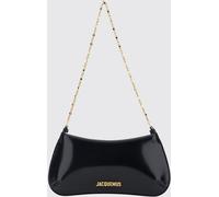 JACQUEMUS Le Petit Bisou Patent Leather Shoulder Bag with Chain Handle
