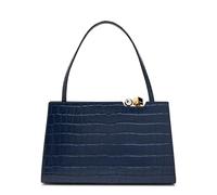 Jacquemus Le Salon Crocodile-effect Leather Shoulder bag - Navy - One Size