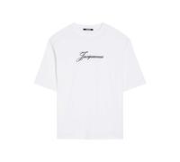 Jacquemus Le T-shirt Logo-print Cotton T-shirt - White - L
