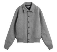 Jacquemus Men's Cotton Wool Felt Bomber Jacket Grey