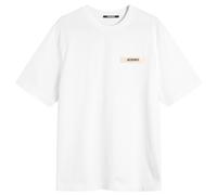 Jacquemus Men's Grosgrain Logo T-Shirt White