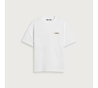 Jacquemus Men's Grosgrain Logo T-Shirt White XS