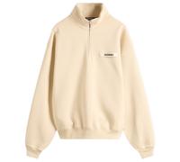 Jacquemus Men's Grosgrain Zip Sweat Beige 2XL