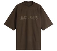 Jacquemus Men's Typo Chest Logo T-Shirt Multi-Brown