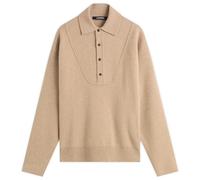 Jacquemus Men's Wool Cashmere Knitted Polo Beige