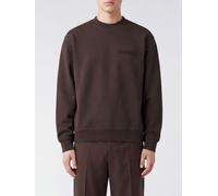 JACQUEMUS Pure Cotton Crewneck Sweatshirt with Applied Contrast Logo - Size: M - male