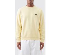 JACQUEMUS Pure Cotton Crewneck Sweatshirt with Applied Contrast Logo - Size: S - male