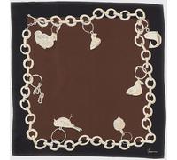 JACQUEMUS Square Designer Pure Silk Scarf with an All-Over Graphic Print - Size: OS - female