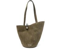 Jacquemus The Bamba suede tote bag - Green One Size