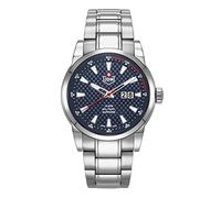 Jacques Du Manoir Military Gents Foxtrot Blue Dial Stainless Steel Watch