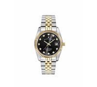 Jacques Du Manoir Ladies Swiss Made Inspiration Silver & Gold Plated Stainless Steel Bracelet Watch
