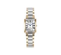 Jacques du Manoir Ladies Emily Rectangular Dial Two Tone Stainless Steel Watch