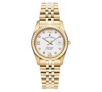 Jacques Du Manoir Ladies Inspiration Swiss Made Quartz Stainless Steel Gold Plated Stainless Steel Bracelet Strap Watch