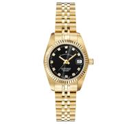 Jacques Du Manoir Swiss Made Ladies Inspiration Gold Plated Stainless Steel Bracelet Watch