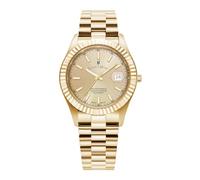 Jacques du Manoir Swiss-Made Gents Inspiration Gold Plated Bracelet Watch