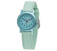 JACQUES FAREL Eco children's watch, girls' watch with textile strap, made of organic cotton, analogue quartz, ice blue, mint, ORG 0309, mint-turquoise, Strap