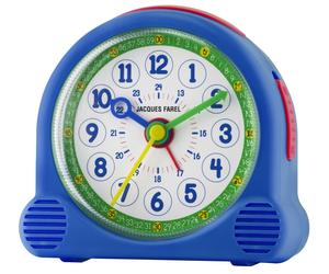Jacques Farel Kids Alarm Clock Happy Analog Quartz Boys ACL 04 Blue