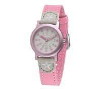 Jacques Farel ORG 02STA Eco Kids Watch with Organic Cotton, Girls, Pink Stars