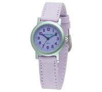 JACQUES FAREL ORG 0310 Eco Kids Watch with Textile Strap Made of Organic Cotton Analogue Quartz Lilac Purple, Lilac-Purple, Strap