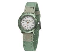 JACQUES FAREL ORGS 477 Children's Watch Textile Band Made of Organic Cotton Boys Aluminium Analogue Quartz