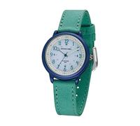 JACQUES FAREL ORSO 3105 Solar Learning Watch Eco Children's Watch Boys Analogue Quartz with Textile Strap Made of Organic Cotton Turquoise Mint Sustainable, turquoise, Classic