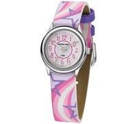 Jacques Farl HCC 324 Kids Watch, Children's Quartz Watch with Pink / Purple Stars Design Analogue Quartz Metal Faux Leather