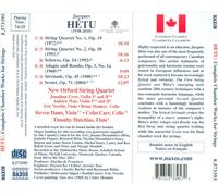 JACQUES H‚TU: COMPLETE CHAMBER WORKS FOR STRINGS NEW CD