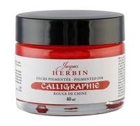 Jacques Herbin 11327T - Calligraphy ink - Rouge de chine/ Chinese red 40ml - Made in France - Writing, Creative, Leisure, Drawing, Calligraphy, Arts & Crafts