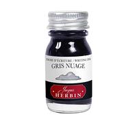 Jacques Herbin 11508T - Writing and drawing ink - Fountain pens and rollerballs - Gris nuage/ Cloud grey - 10 ml - Made in France - Calligraphy, Writing