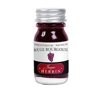 Jacques Herbin 11528T - Writing and drawing ink - Fountain pens and rollerballs - Rouge Bourgogne/ Burgundy red - 10 ml - Made in France - Calligraphy
