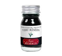 Jacques Herbin 11538T - Writing and drawing ink - Fountain pens and rollerballs - Vert Reseda/ Reseda green colour - 10 ml - Made in France - Calligraphy