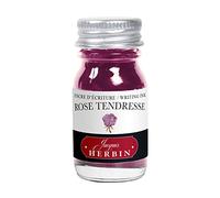 Jacques Herbin 11561T - Writing and drawing ink - Fountain pens and rollerballs - Rose tendresse/ Tender Pink colour - 10 ml - Made in France - Calligraphy