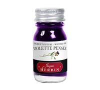 Jacques Herbin 11577T - Writing and drawing ink - Fountain pens and rollerballs - Violette pensee/ Pansy violet - 10 ml - Made in France - calligraphy