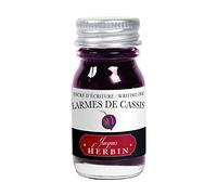 Jacques Herbin 11578T - Writing and drawing ink - Fountain pens and rollerballs - Larmes de cassis/ Blackcurrant tear - 10 ml - Made in France - Calligraphy