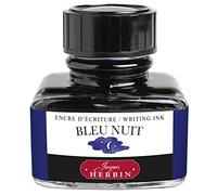 Jacques Herbin 13019T - 30ml Bottle of Ink for Fountain Pens and Rollerball Pens - Bleu Nuit