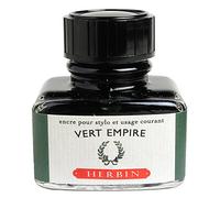 Jacques Herbin 13039T - One 30 ml Bottle of Ink for Fountain pens and rollerballs, vert Empire/Empire Green Colour - Made in France - Calligraphy Writing