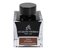 Jacques Herbin 13147JT - 50 ml ink bottle for fountain and roller pens - Terre d'ombre/ Umber colour - Made in France - Calligraphy - Writing - Arts - Creative