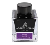Jacques Herbin 13173JT - 50 ml ink bottle for fountain pens and rollerballs, Violet Boreal colour - Made in France - Calligraphy - Writing - Arts & Crafts