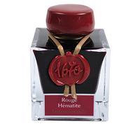 Jacques Herbin - Ref 15026JT - Ink for Fountain Pens & Rollerball Pens - Rouge Hématite / Hematite Red - 50ml Bottle - '1670' Jacques Herbin Prestige Collection - Red-Coloured Ink