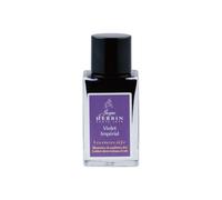 Jacques Herbin 16076JT - A bottle of gold glitter ink for fountain pens, rollerballs, glass nibs and pen-holders 15 ml, Violet Imperial/ Imperial Violet