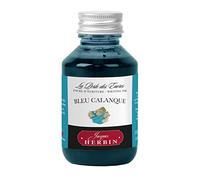 Jacques Herbin 17014T - Flacon d'encre à écrire 100ml - Stylo-Plumes, stylos Roller - Bleu Calanque