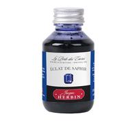 Jacques Herbin 17016T - Writing ink bottle 100ml - Fountain pens, roller pens - Eclat de saphir - Painting - Drawing - Calligraphy - Creative - Arts & Crafts