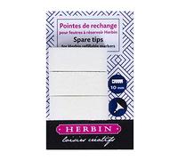 Jacques Herbin 23910T - Set of 3 spare tips for tank felts, chisel tip 10 mm