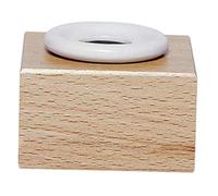 Herbin 24100T - Round porcelain inkwell with wooden stand