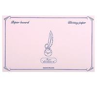 Herbin 25560T - Pack of 10 blotter paper 12x16cm 240g, Pink