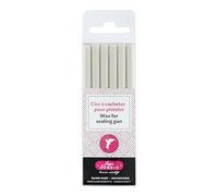 Jacques Herbin 35801T - Pack of 6 Special Sealing Wax Sticks - Made for Wax Gun - White Colour - Manufactured in France - Creative Art Tool - Correspondence