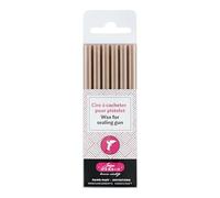 Jacques Herbin 35803T - Pack of 6 sealing wax sticks - Made for wax gun - rose gold colour - Manufactured in France - Creative Art Tool - Correspondence