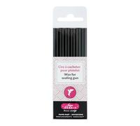 Jacques Herbin 35809T - Pack of 6 Special Sealing Wax Sticks - Made for Wax Guns - Black Colour - Manufactured in Fance - Creative Art Tool - Correspondence